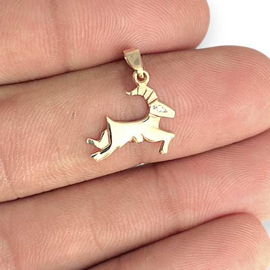 BRAND NEW | 9ct Gold Auric Goat Strength Pendant