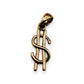 BRAND NEW | 9ct Gold Golden Dollar Drop Charm/Pendant 16.0mm