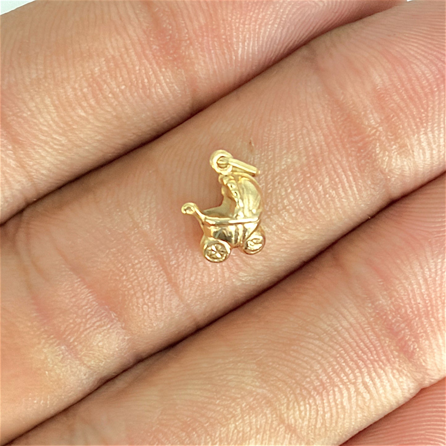 BRAND NEW | 9ct Gold Little Pram Keepsake Charm