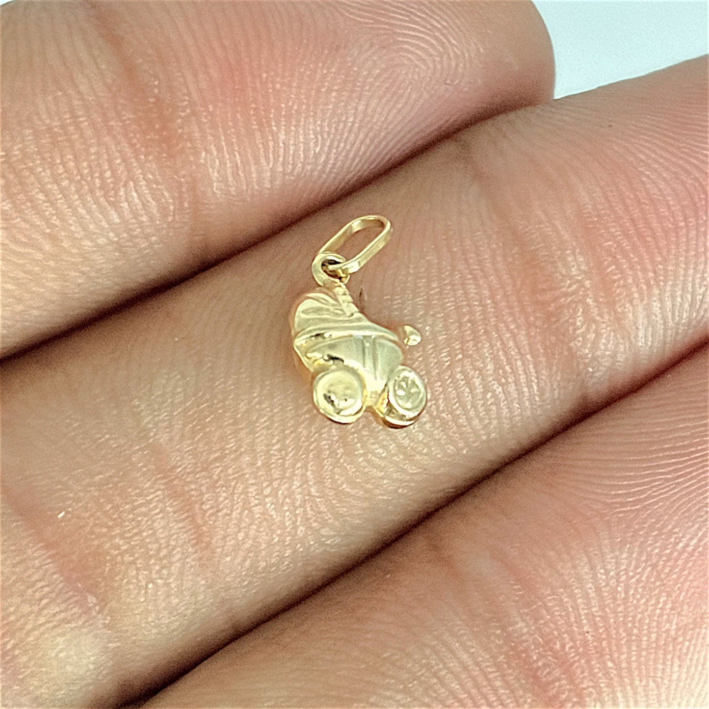 BRAND NEW | 9ct Gold Little Pram Keepsake Charm