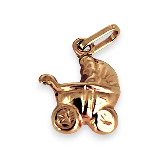 BRAND NEW | 9ct Gold Little Pram Keepsake Charm