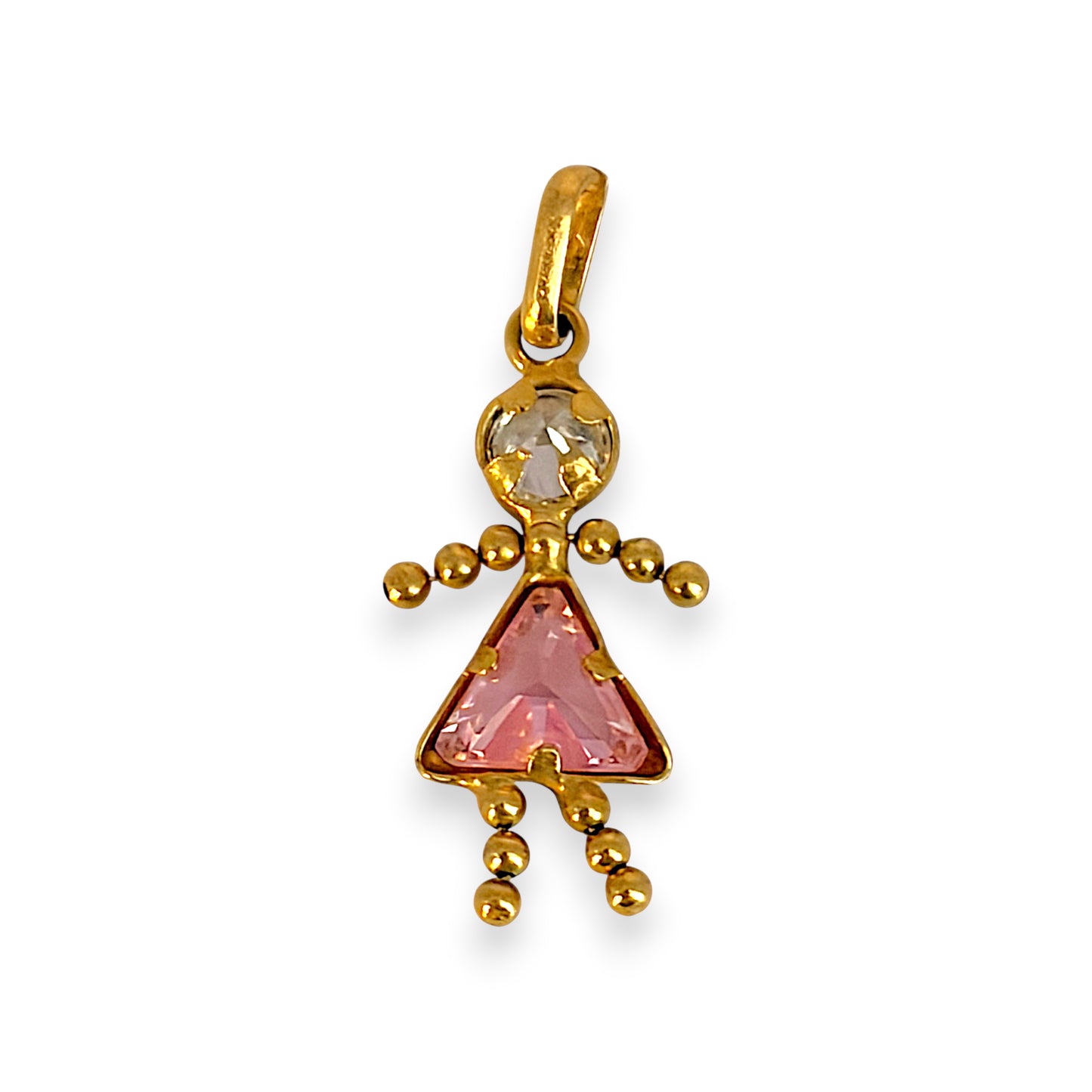 NZGD | 9ct Gold Golden Little Lady Pendant / Charm
