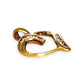 9ct Gold Heart Smooth Pendant with Diamonds. R # 341