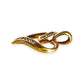9ct Gold Heart Smooth Pendant with Diamonds. R # 341