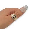 BRAND NEW | 9ct Gold Ring -Golden Stallion Halo