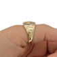 BRAND NEW | 9ct Gold Ring -Golden Stallion Halo