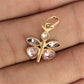 BRAND NEW | 9ct Gold Celestial CZ Butterfly Charm