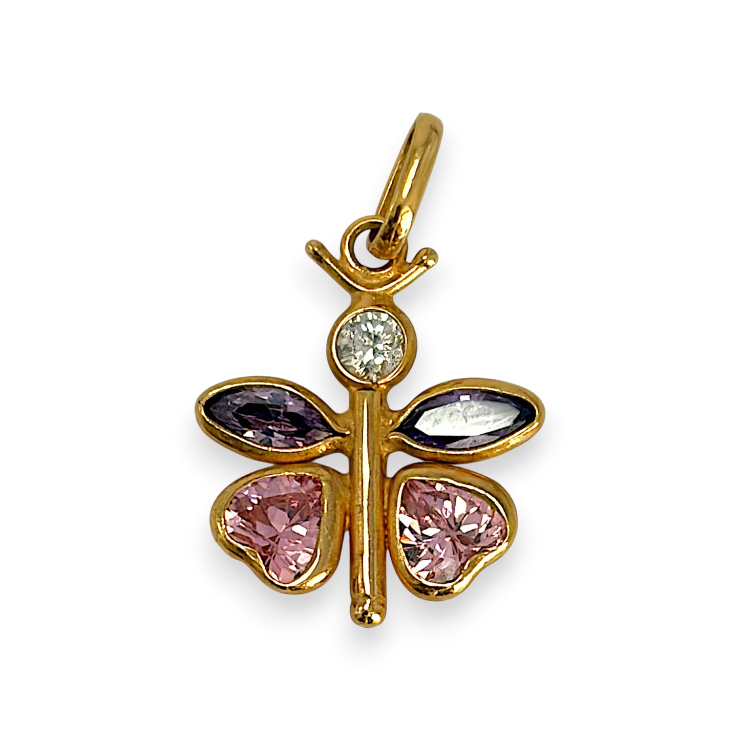 BRAND NEW | 9ct Gold Celestial CZ Butterfly Charm