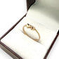 NZGD | 9ct Gold Twin‑Heart Petite Motif Ring Size O