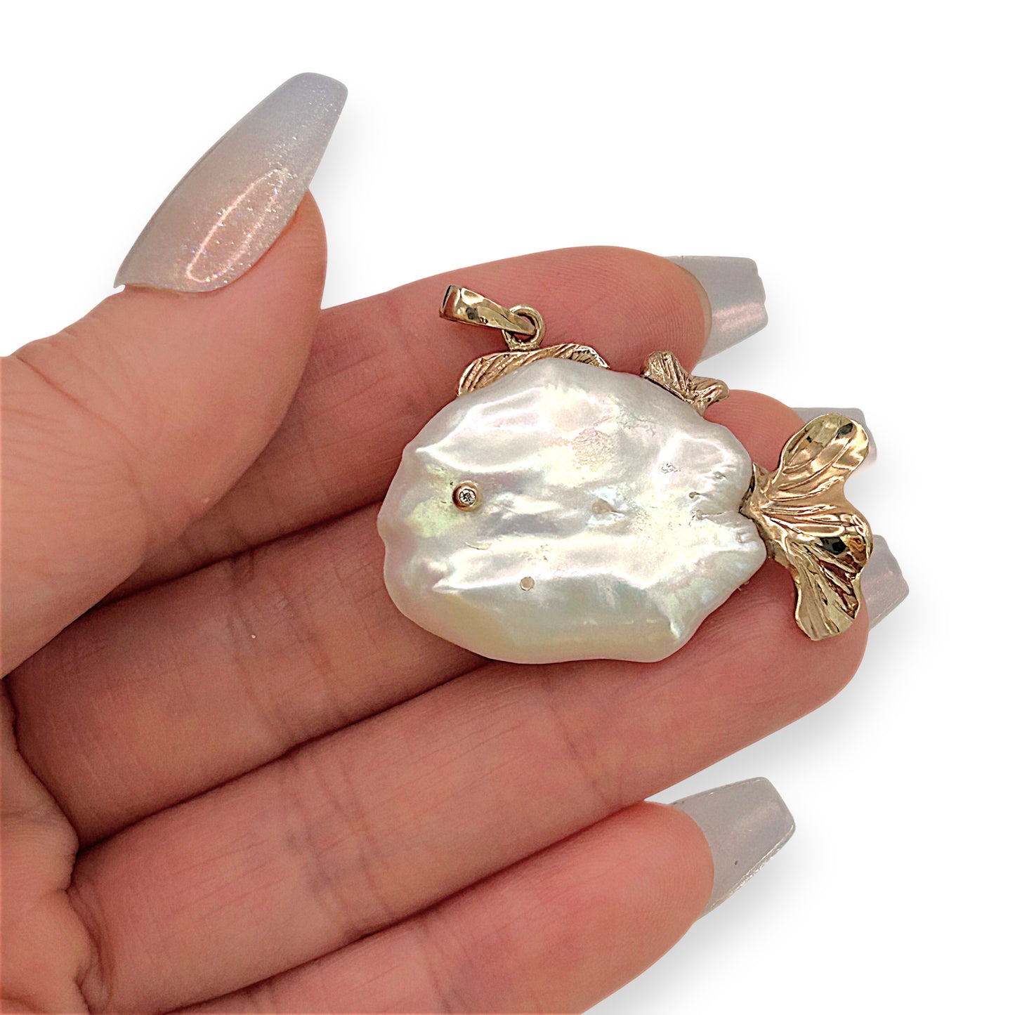 BRAND NEW | Baroque Pearl Pendant with 9ct Gold - Ocean Whisper