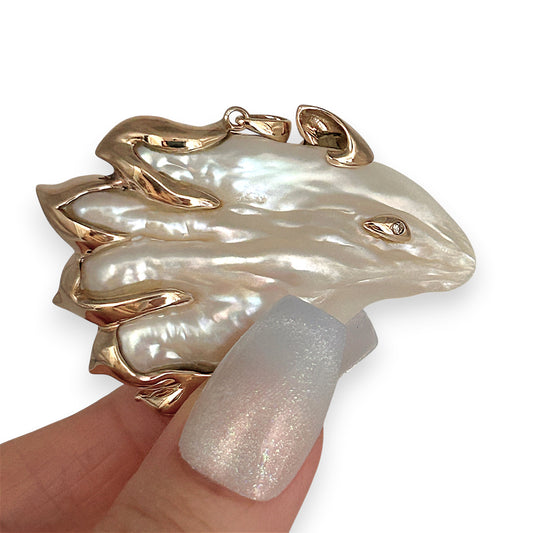 BRAND NEW | Baroque Pearl Pendant with 9ct Gold - Ocean Muse