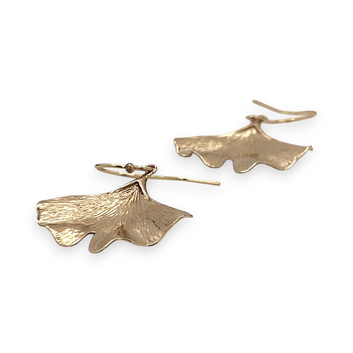 NZGD | 9ct Gold Earrings Golden Ginkgo Whisper Earrings