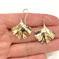 NZGD | 9ct Gold Earrings Golden Ginkgo Whisper Earrings