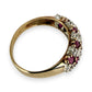 NZGD | 9ct Gold Ruby Harmony Ring Size P 1/2