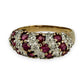 NZGD | 9ct Gold Ruby Harmony Ring Size P 1/2