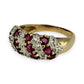 NZGD | 9ct Gold Ruby Harmony Ring Size P 1/2