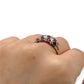 NZGD | 9ct Gold Ruby Harmony Ring Size P 1/2