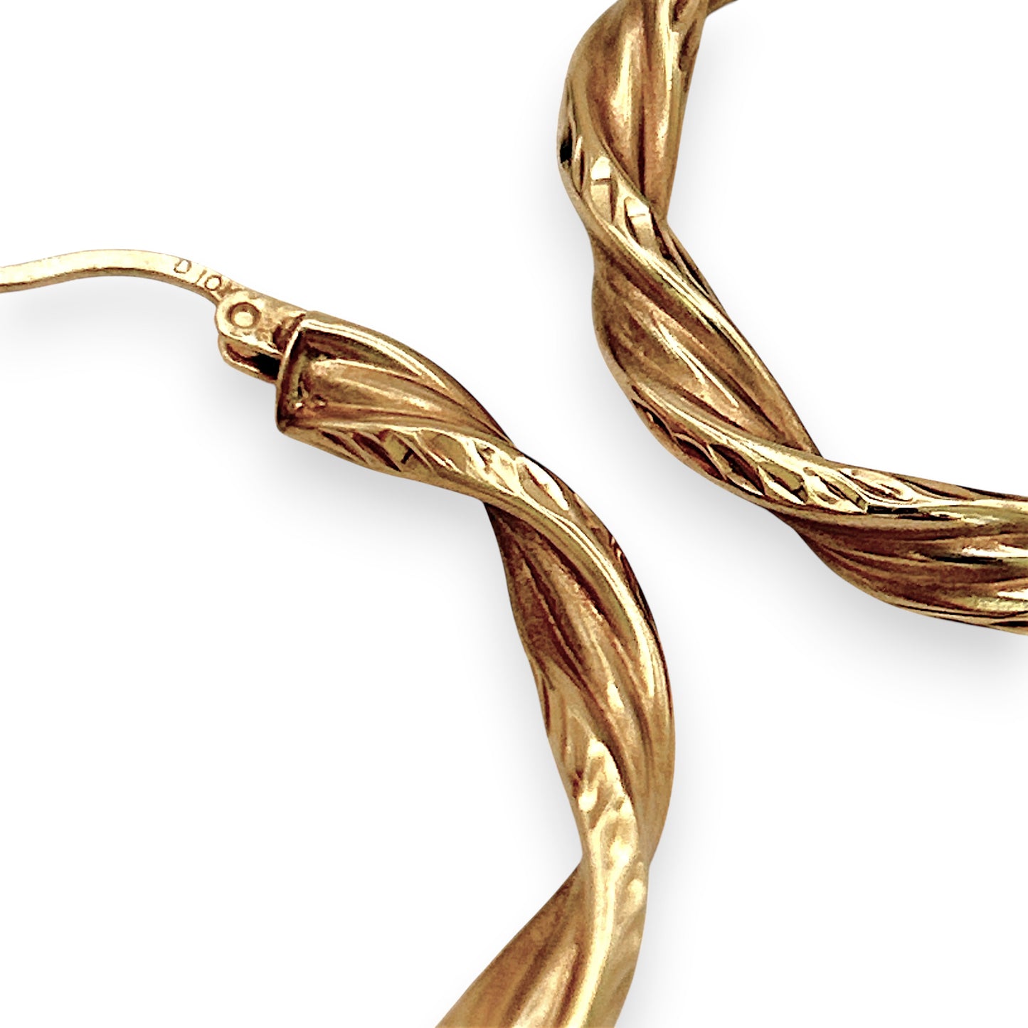 NZGD | 10ct Gold Earrings Eternal Twist Elegance Hoops