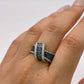 NZGD | 10ct White Gold Midnight Opulence Blue Diamond Ring Valuation $3,300