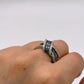 NZGD | 10ct White Gold Midnight Opulence Blue Diamond Ring Valuation $3,300