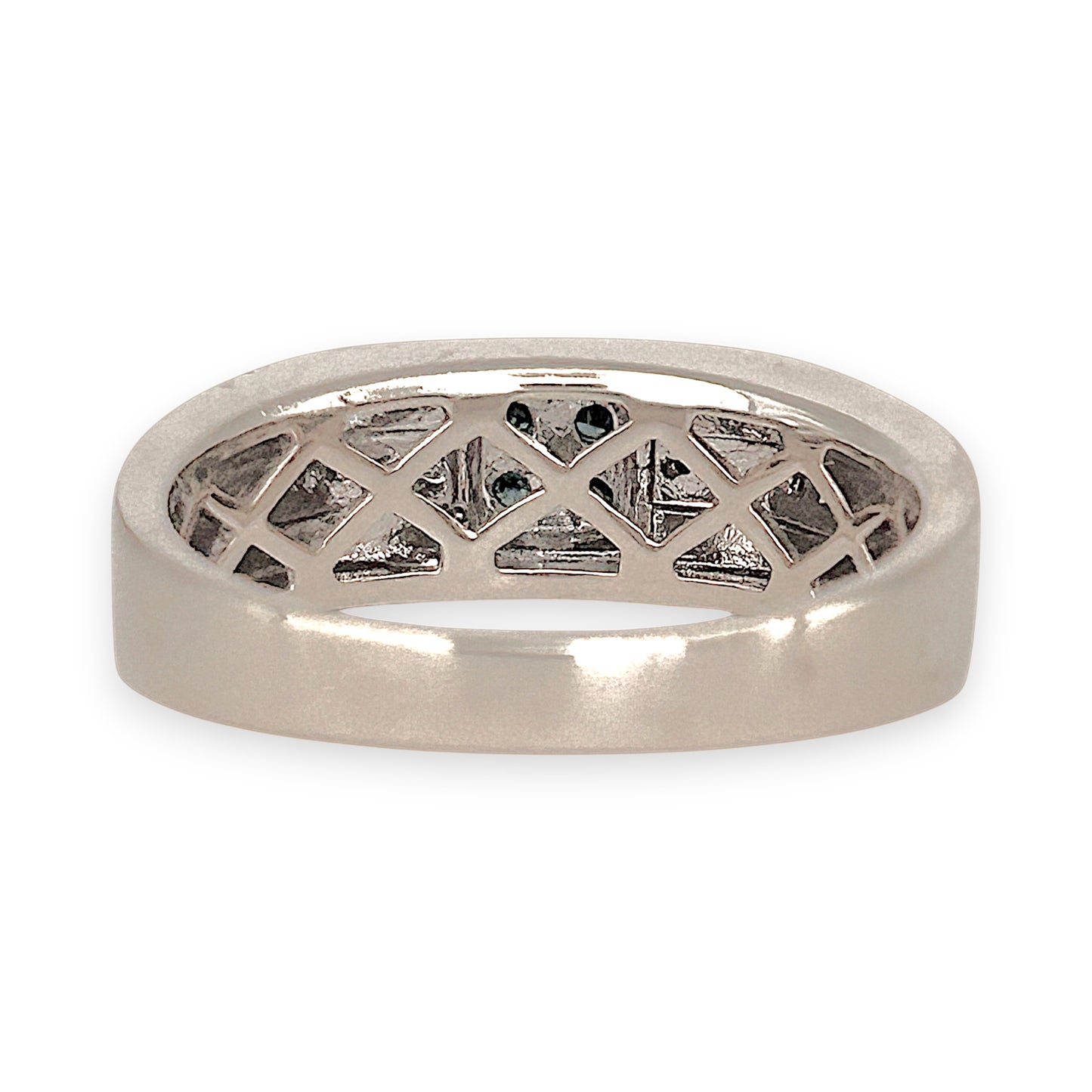 NZGD | 10ct (10K) Gold MHJ Vivid Azure Diamond Ring Valuation $3,500