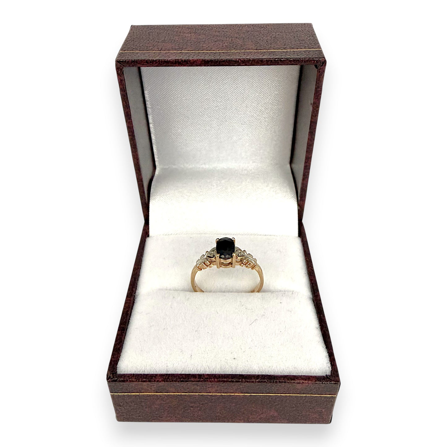 NZGD | 9ct Gold Vintage Midnight Sapphire Ring Size G