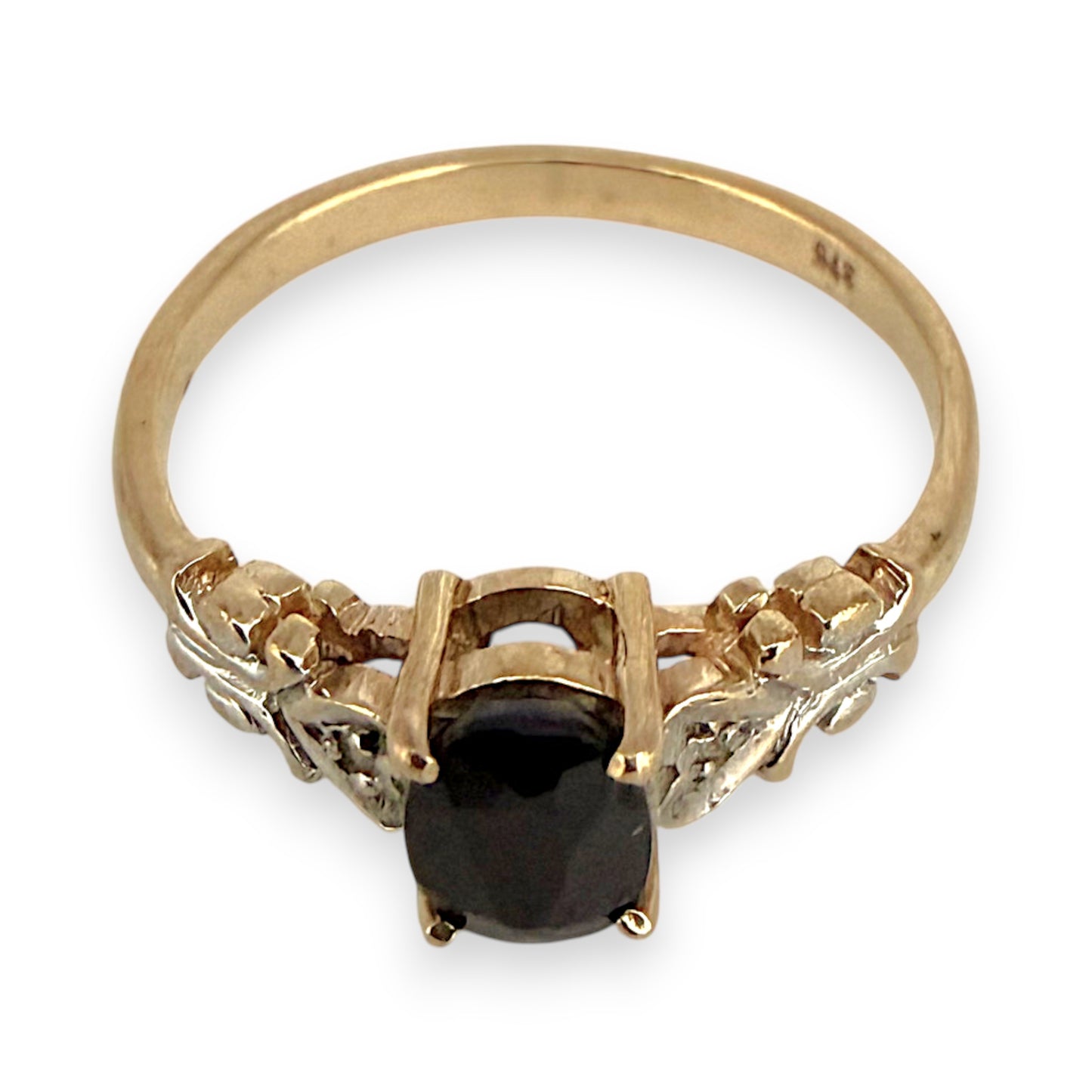 NZGD | 9ct Gold Vintage Midnight Sapphire Ring Size G