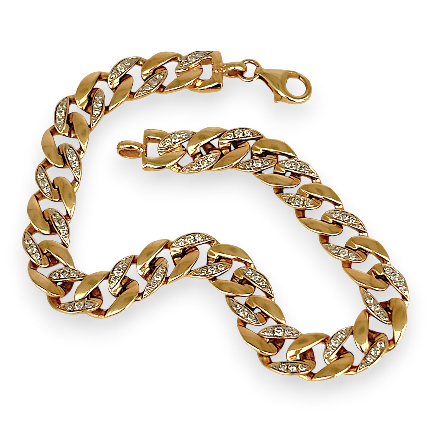 NZGD | MHJ 10ct (10K) Gold 1.50ct Diamond 22cm Bracelet Valuation $11,750