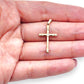 9ct Gold Round X Cross Pendant. R # 350