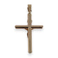 9ct Gold Rounded Crucifix Cross Light Weight Pendant. R # 354