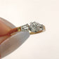 BRAND NEW | 18ct Gold Ring Y/W Gold Trilight Diamond Ring Valuation $6,050