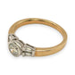 BRAND NEW | 18ct Gold Ring Y/W Gold Trilight Diamond Ring Valuation $6,050