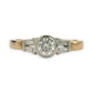 BRAND NEW | 18ct Gold Ring Y/W Gold Trilight Diamond Ring Valuation $6,050