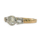 BRAND NEW | 18ct Gold Ring Y/W Gold Trilight Diamond Ring Valuation $6,050