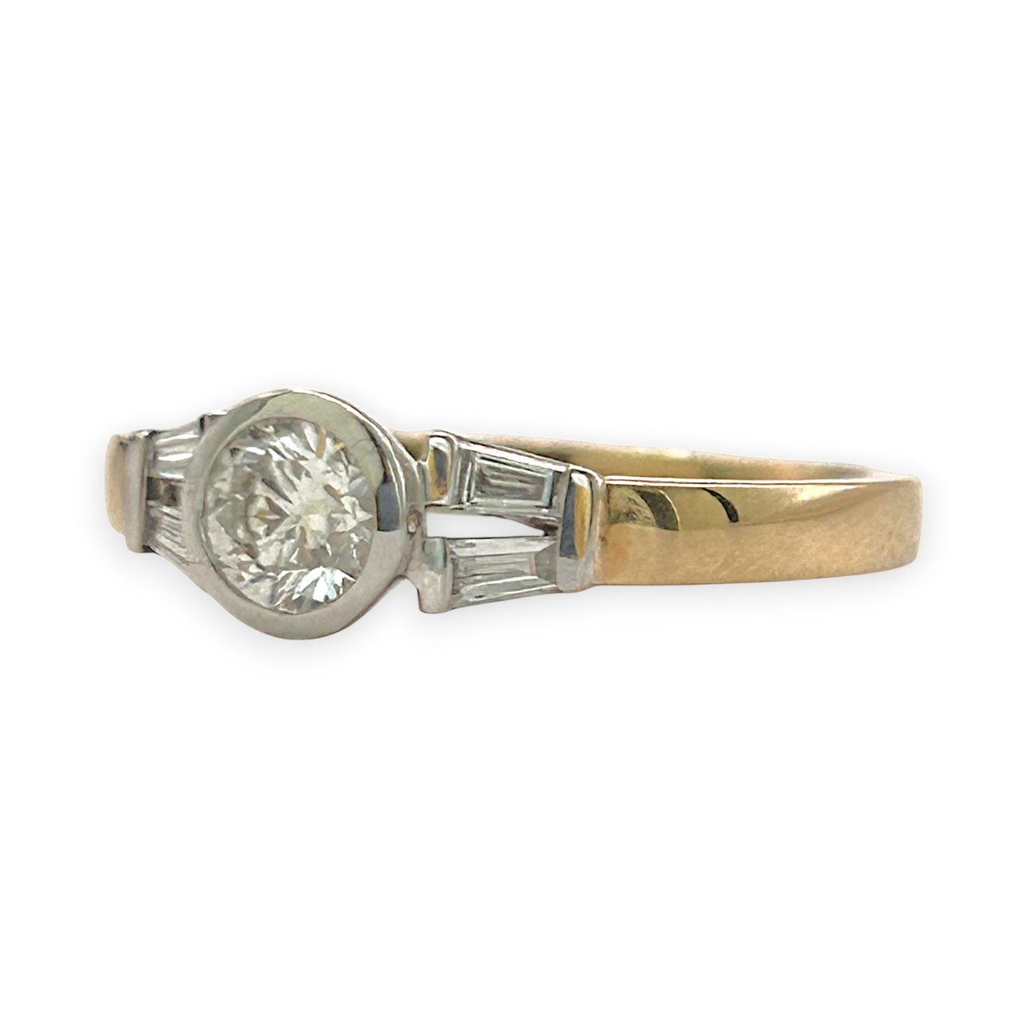 BRAND NEW | 18ct Gold Ring Y/W Gold Trilight Diamond Ring Valuation $6,050