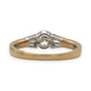 BRAND NEW | 18ct Gold Ring Y/W Gold Trilight Diamond Ring Valuation $6,050