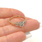 BRAND NEW | 18ct Gold Ring Y/W Gold Trilight Diamond Ring Valuation $6,050