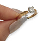 BRAND NEW | 18ct Gold Ring Princess Radiance Solitaire Ring Valuation $5,800