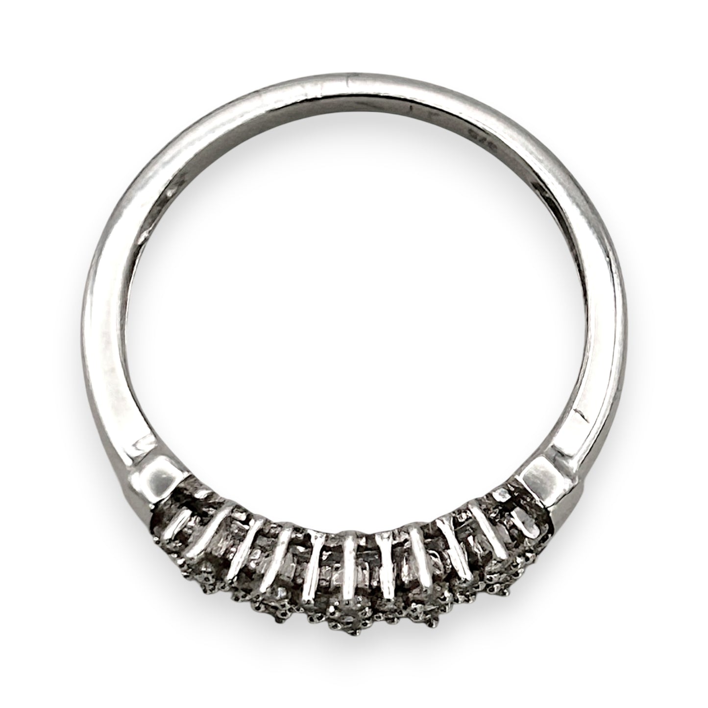 BRAND NEW | 9ct White Gold Ring - Snowlit Diamond Row Band