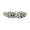 BRAND NEW | 9ct White Gold Ring - Snowlit Diamond Row Band