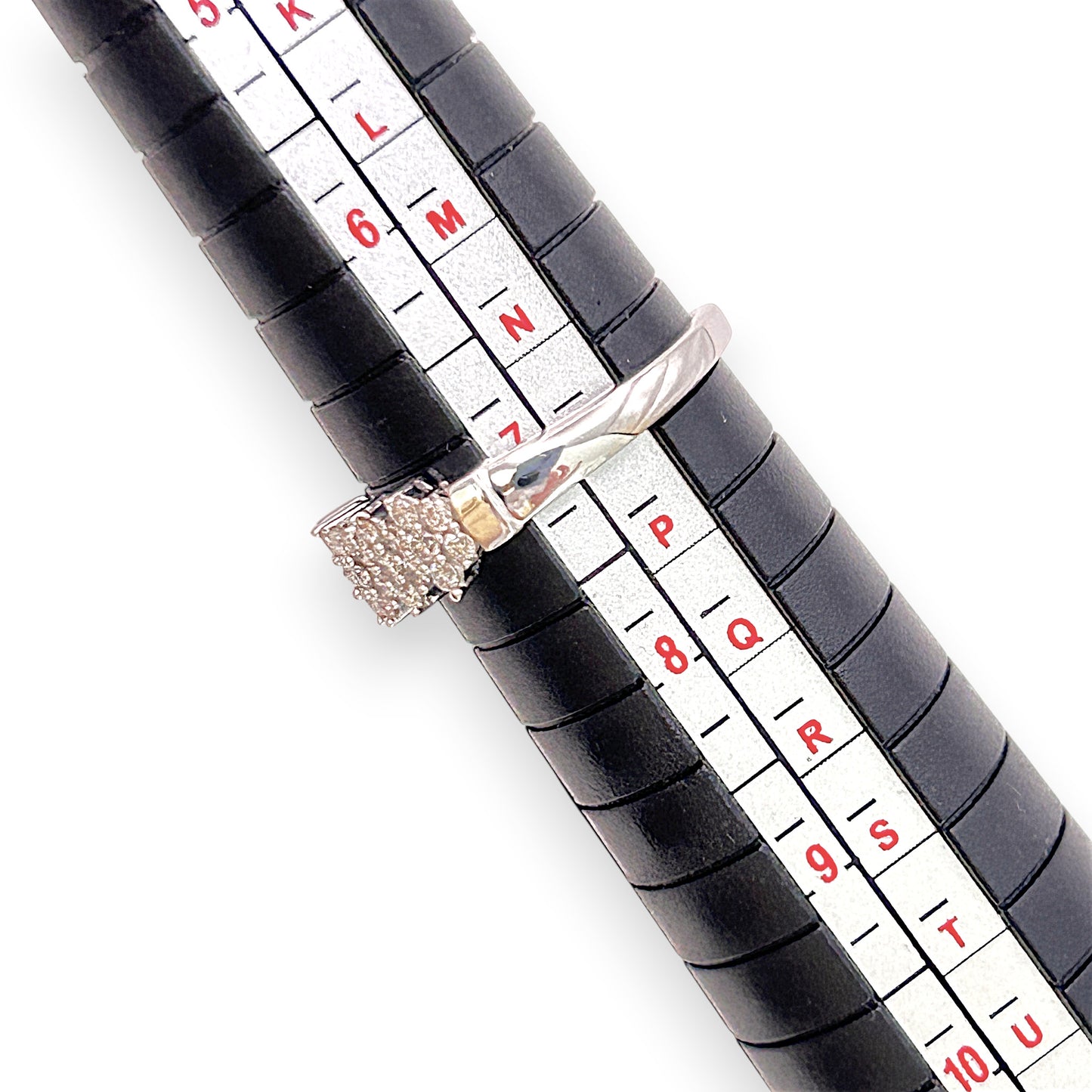 BRAND NEW | 9ct White Gold Ring - Snowlit Diamond Row Band