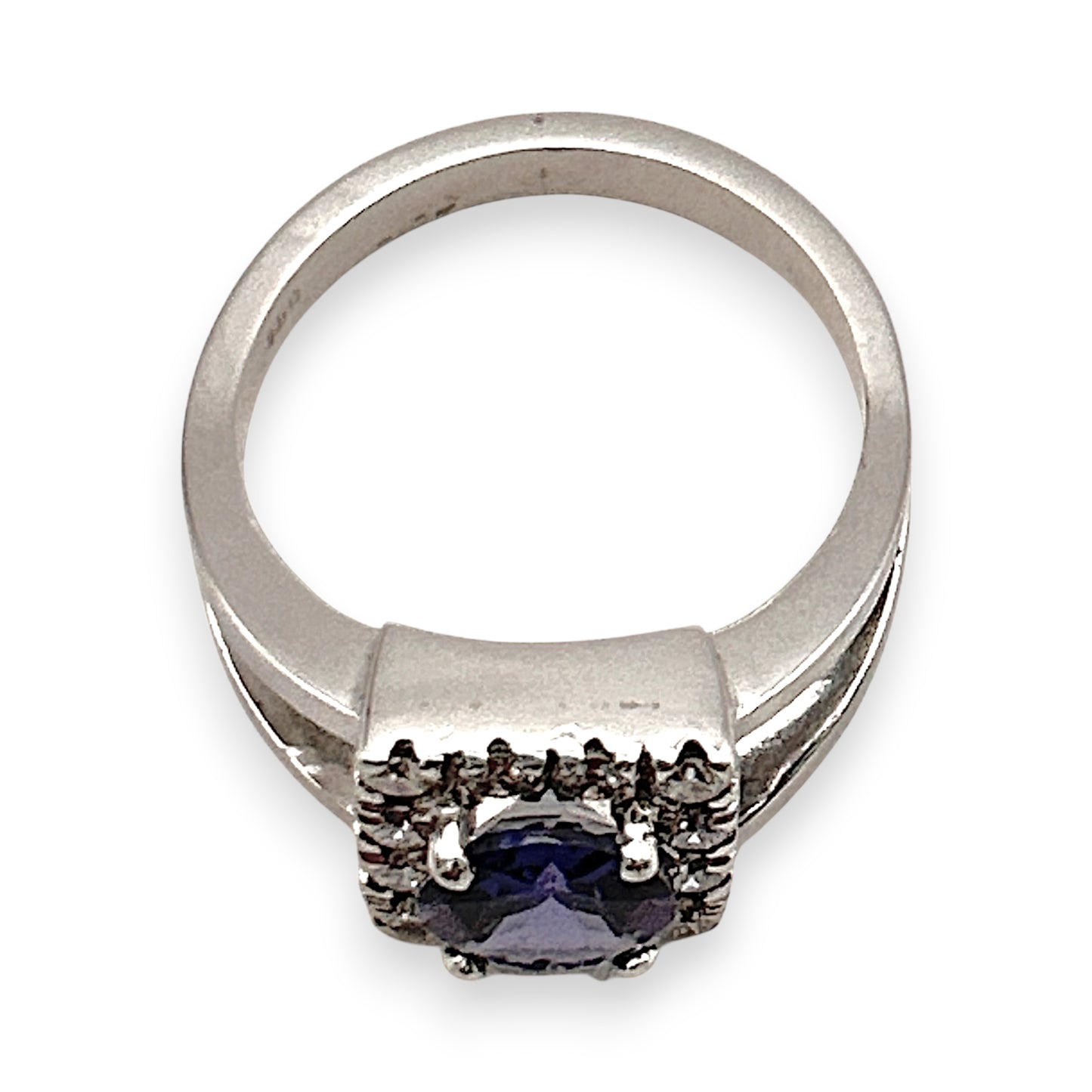 BRAND NEW | 18ct W Gold Midnight Violet Ring Valuation $9,750