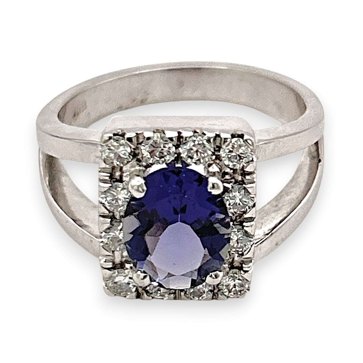 BRAND NEW | 18ct W Gold Midnight Violet Ring Valuation $9,750