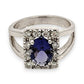 BRAND NEW | 18ct W Gold Midnight Violet Ring Valuation $9,750