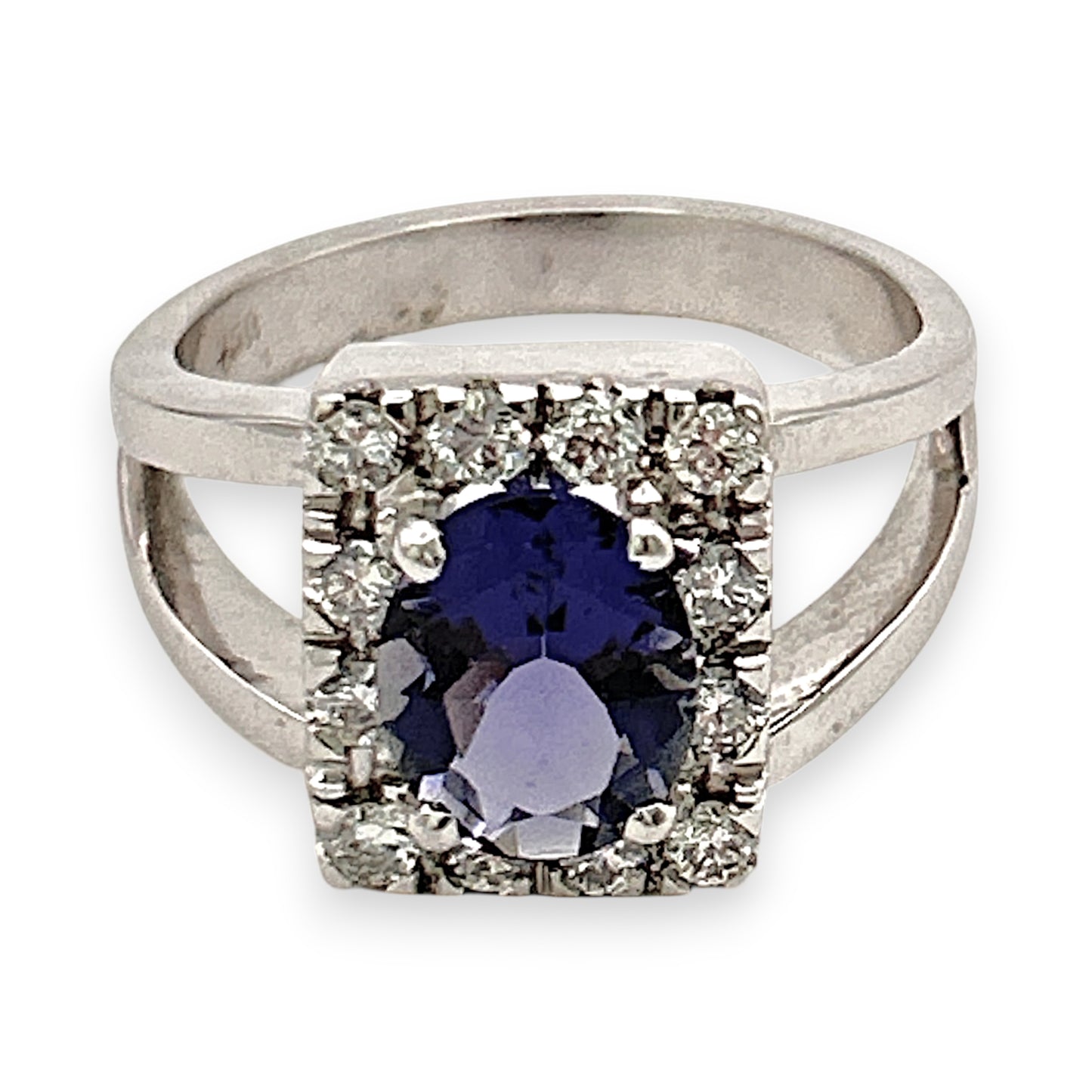 BRAND NEW | 18ct W Gold Midnight Violet Ring Valuation $9,750