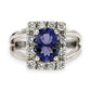 BRAND NEW | 18ct W Gold Midnight Violet Ring Valuation $9,750