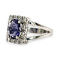 BRAND NEW | 18ct W Gold Midnight Violet Ring Valuation $9,750