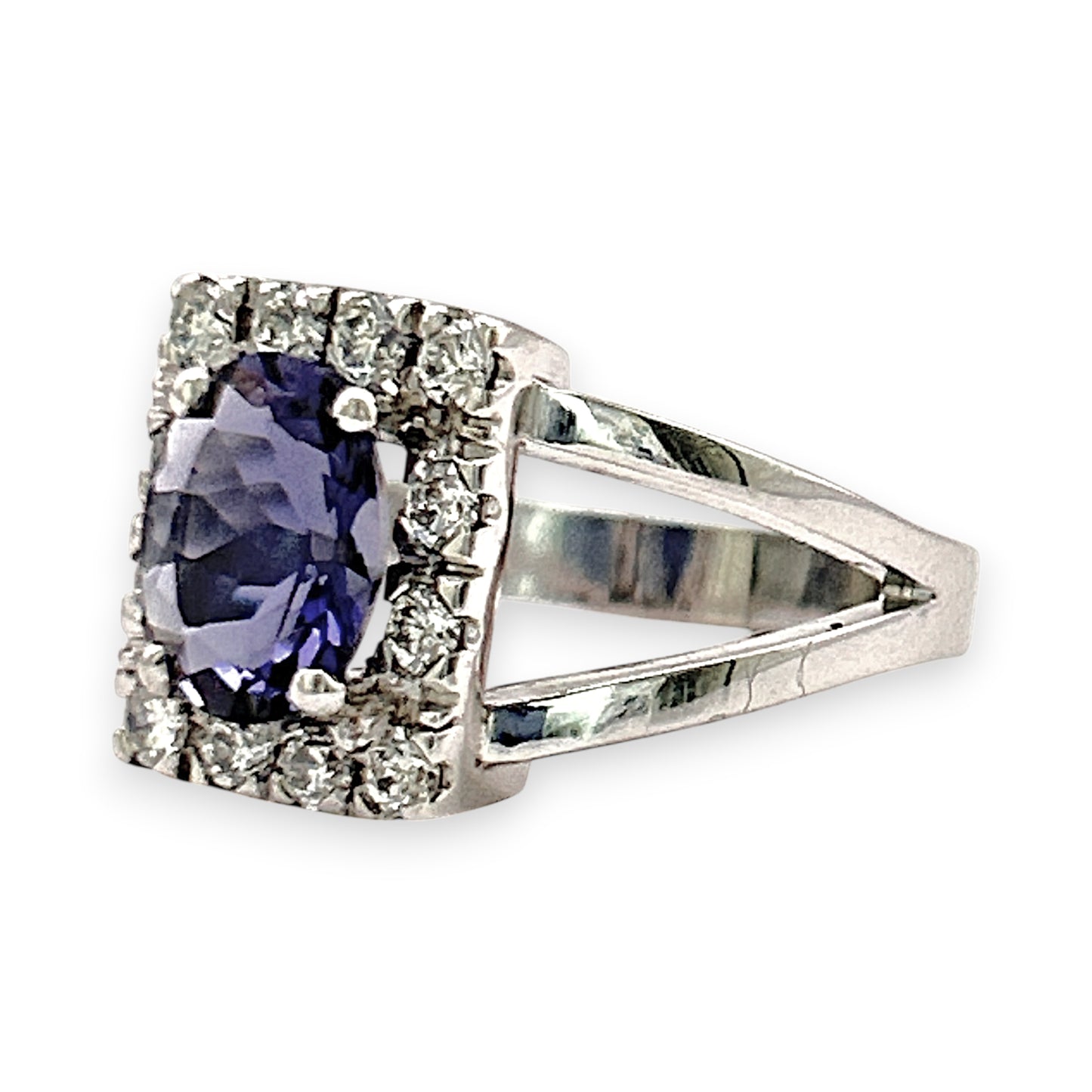 BRAND NEW | 18ct W Gold Midnight Violet Ring Valuation $9,750