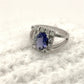 BRAND NEW | 18ct W Gold Midnight Violet Ring Valuation $9,750
