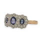 BRAND NEW | 18ct Y/W Gold Sapphire Trinity Ring Valuation $5,800
